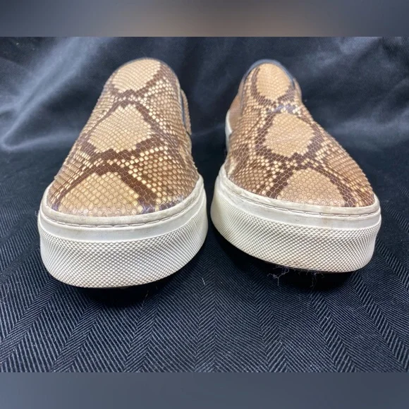 Celine Python Snakeskin Slip-on Sneakers Skater Almond Toe - Picture 3 of 14